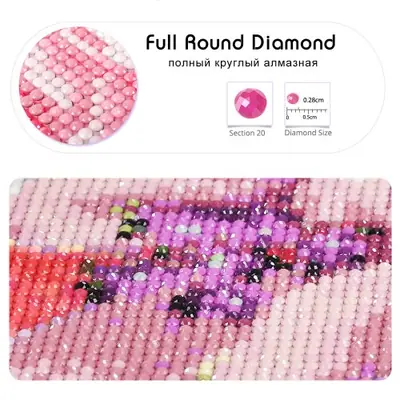 Image de Mosaïque de Diamant Personnalisée avec Votre Photo