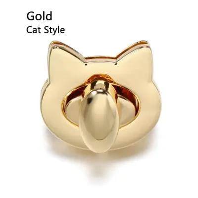Image de Serrure de Tour de Sac Métallique - Fermoir Chat Mignon