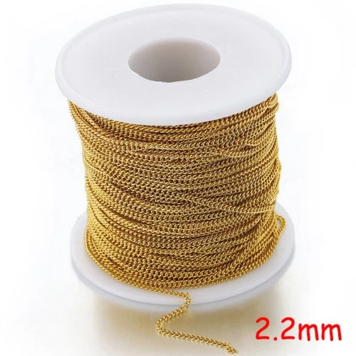 2.2mm plat goudkleur