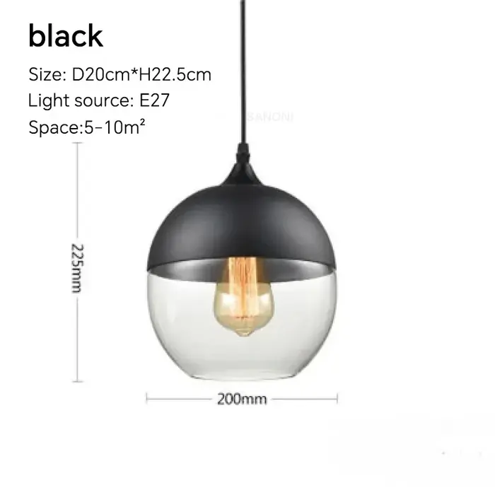 Image de Lampe Pendante Nordique en Bois et Verre
