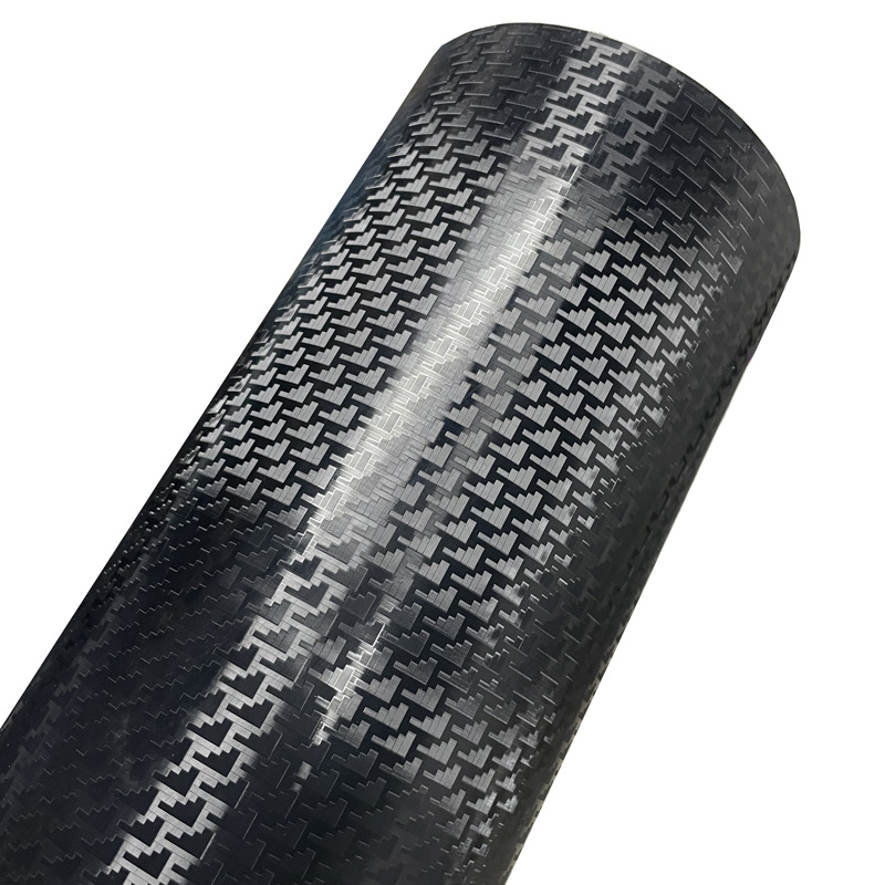 Image of Premium PET Aircraft Pattern Carbon Fiber Vinyl Wrap Film Self Adhesive Decal Car Wrapping Foil