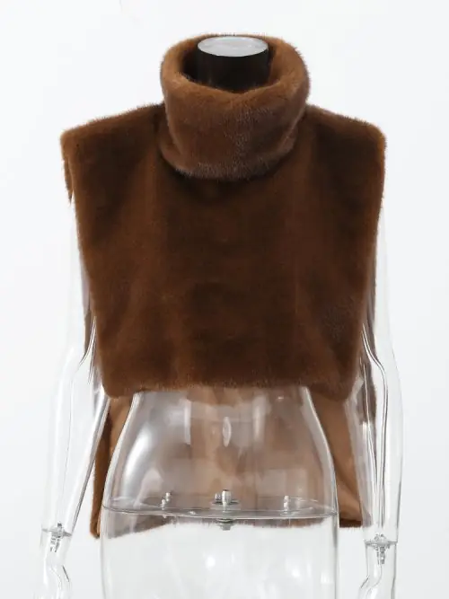Image de Manteau Fausse Fourrure Marron - Chic & Chaud Hiver 2025