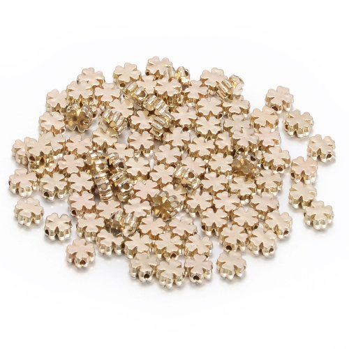 Zdjęcie 6/8mm czterolistna koniczyna CCB koraliki szczęście zroszony luźna przekładka Charms na akcesoria ju...