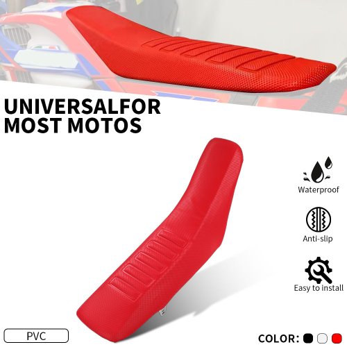 Imagen de Funda de asiento Universal para cojín de asiento, accesorios impermeables de PVC para motocicleta Honda Yamaha KTM CRF EXC YZ KXF LTZ Dirt Bike