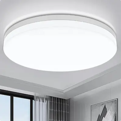 Plafonnier LED Ultra-Mince Ronde - Lumière Moderne pour Chambre