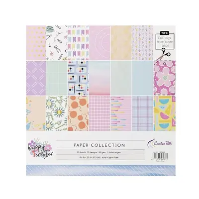 Image de Creative Path 8 "x 8 pouces Scrapbooking motif artisanat concepteur papiers décoratifs 20 feuilles Album fond Origami Pack 203x203mm