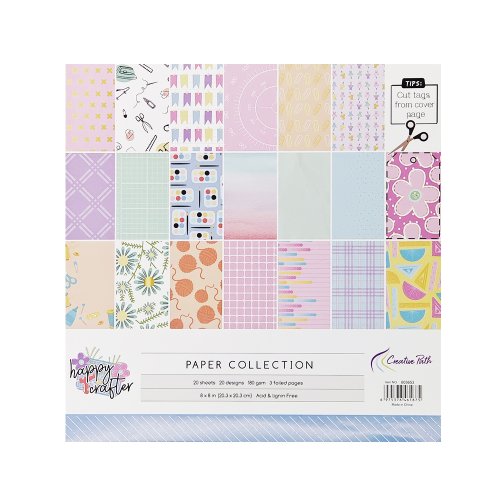 Zdjęcie Kreatywne materiały do scrapbookingu, 8 cali, 20 arkuszy, papier do dziennika, materiały do rękodzieła, tło do origami, dekoracje, 203x203mm