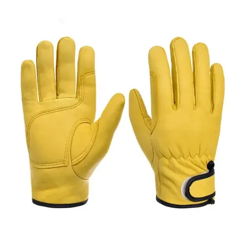Image de Gants de Travail en Cuir - Protection Robuste pour Tous les Métiers