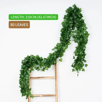 Image de Guirlande de Vigne Artificielle 2,1m - Décoration Murale Vert Naturel