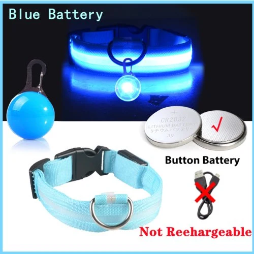 Blauw knoop batterij