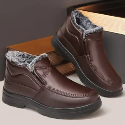 Image de Bottes d'Hiver Homme - Chaudes, Antidérapantes & Grande Taille 48