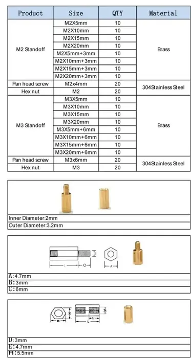 M2 M3 (240pcs)