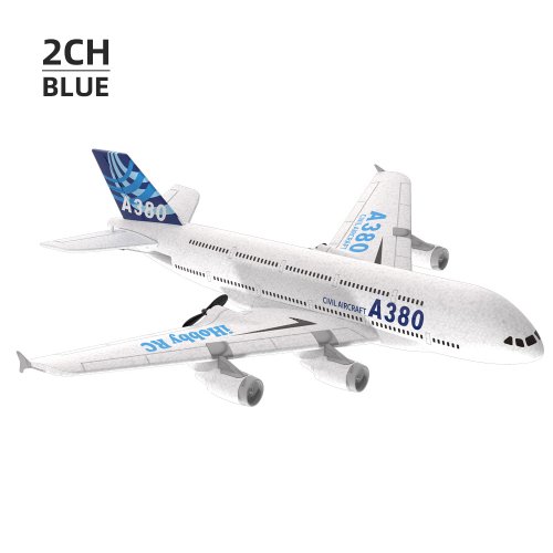 Imagen de A380 avión Airbus RC avión juguetes de espuma 2,4G Glide ala fija RTF avión juguetes al aire libre Drone modelo fácil volar regalo para niños