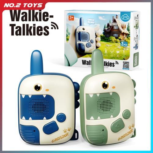 Afbeelding van 2 stks/set Handheld Walkie Talkie Kinderen Speelgoed Lange Afstand Draadloze Transmissie Pager Speelgoed Kids Cartoon Walkie-Talkie Kerstcadeaus