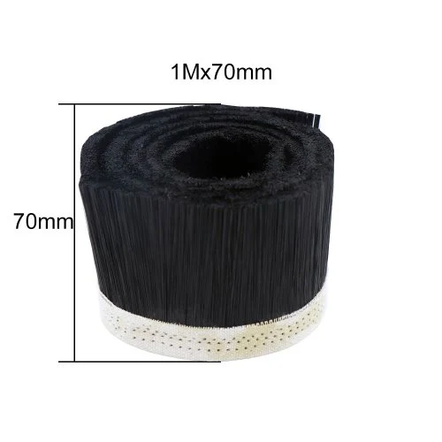 70mm zwart borstel