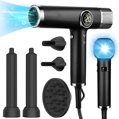 Image de Sèche-cheveux Pro 1800W - 5 en 1 avec Ions Négatifs