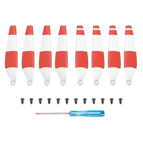 8pcs czerwony-biały