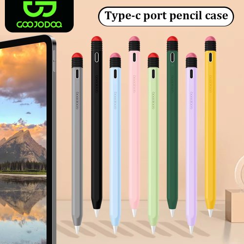 Image de Étui iPad en Silicone Anti-Chute avec Support Stylo