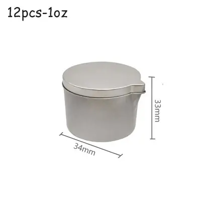 Image de Pot de Bougie en Fer - 12 Pcs