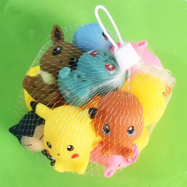 Zdjęcie Zabawki do kąpieli Pikachu – Figurki Pokémon do wody, zraszacz prysznicowy i zabawki wodne dla dzieci do wanny i basenu