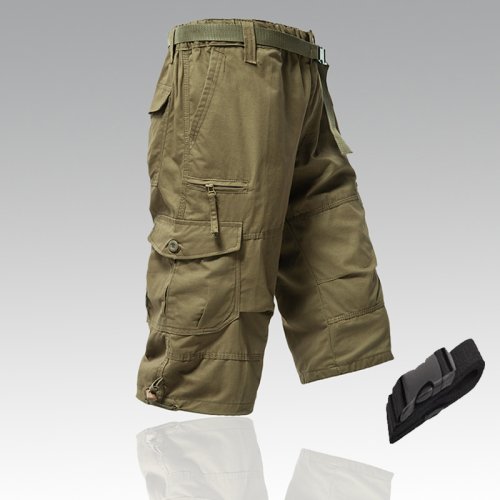 Afbeelding van Heren Cargo Shorts Tactische Joggingbroek Snel Droog Casual Relaxed Fit Lange Korte Broek van Hoge Kwaliteit Streetwear