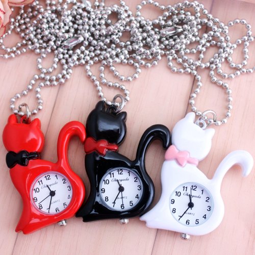 Afbeelding van Luxe Kat Zakhorloge voor Meisjes - Stijlvol & Leuk