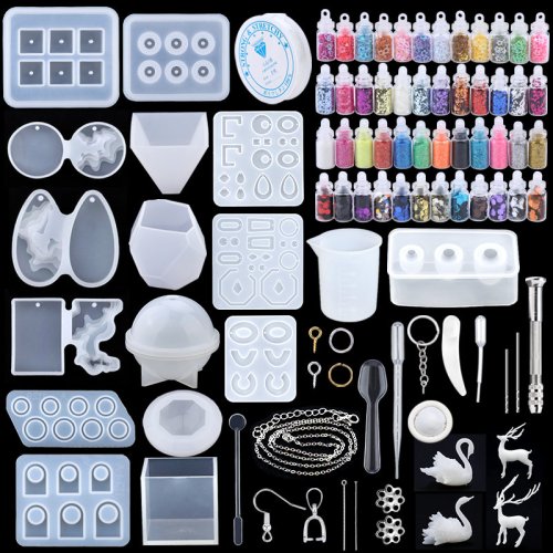 Image de Kit Moules Silicone 16 Styles - Création de Bijoux DIY