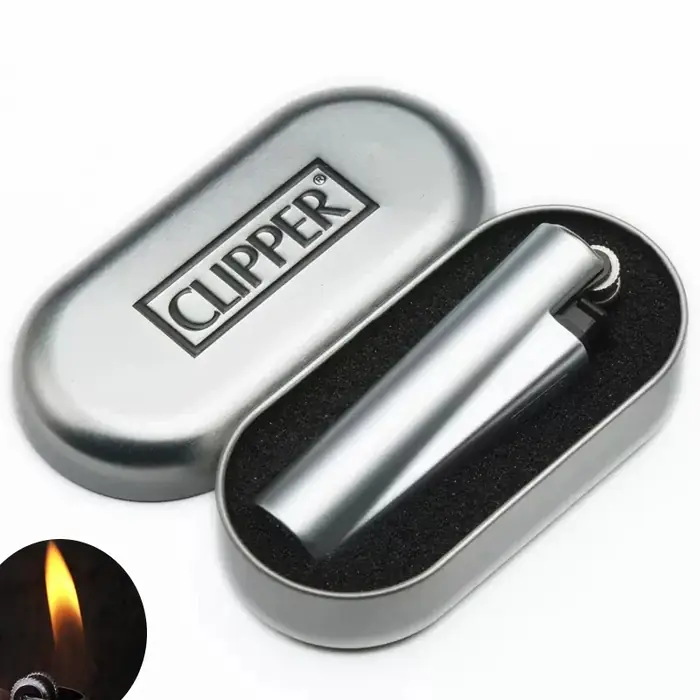 Image de Briquet Jet Silex Portable Sans Feu - Allume-Cigare Métal