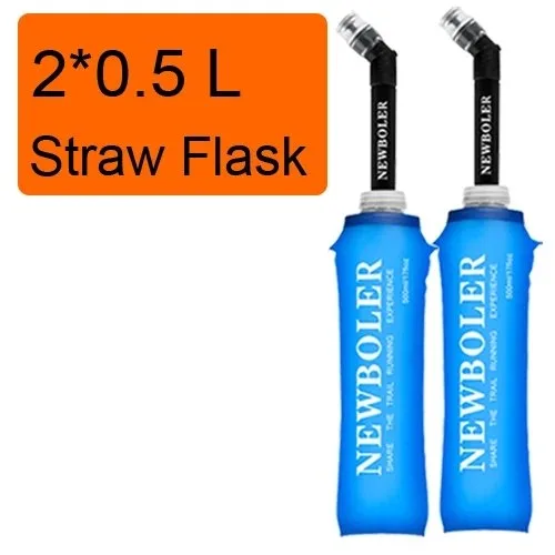 2 0.5L straw flask