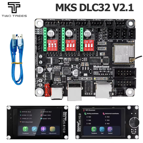 Immagine di Scheda Madre MKS DLC32 V2.1 con ESP32 Wi-Fi e Grbl – Controller Offline 32 Bit per Macchine di Incisione Laser e CNC