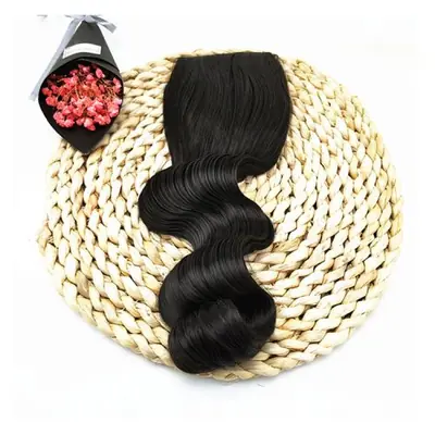 Image de Perruque Ondulée Vintage à Frange - Style Chignon Spatial