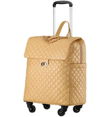 Image de Valise à Roulettes Cabine Femme - Élégante & Pratique