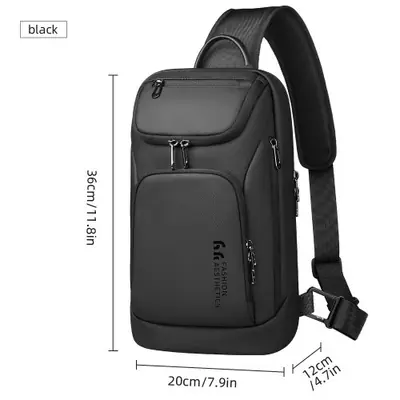 Image de Sac Bandoulière Homme Étanche - Idéal pour iPad 11 Pouces