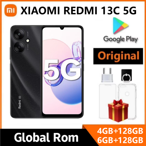 Image of Original SmartPhone Redmi 13C 5G 4GB/6GB 128GB 5000mAh Dimensity 6100+ 6.74" ultra-large Display 50MP+5MP AI Camera 18W Battery