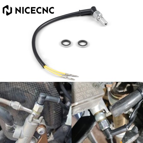 Imagen de M10x1,25 M10x1,00 interruptor de luz de freno hidráulico trasero de motocicleta para KTM 125 250 300 400 450 525 SX XC EXC Banjo Bolt