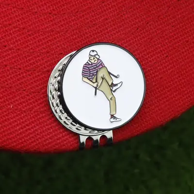 Image de Marqueur de Balle de Golf Magnétique - Clip pour Casquette