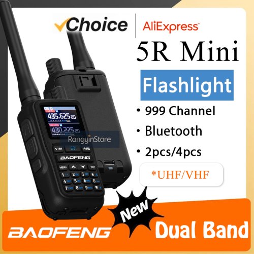 Image de Radio Talkie-Walkie Mini Bluetooth 5W UHF/VHF
