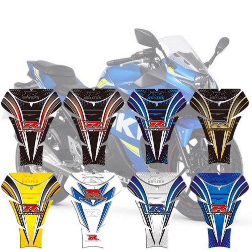 Zdjęcie Nowy Ochronny Naklejka na Zbiornik Motocykla z Motywem Kości Rybnej – Idealna Ochrona dla Suzuki GSXR 600, 750 i 1000