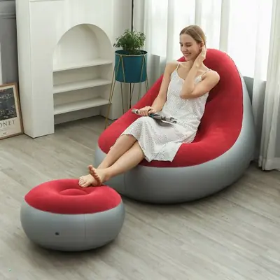 Image de Canapé Paresseux Gonflable - Confort Portable & Élégant