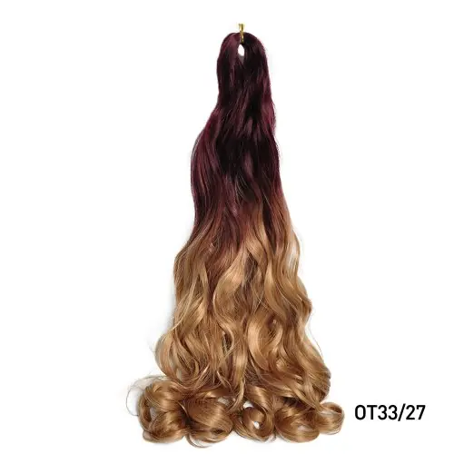 Image de Extensions Cheveux Bouclés Synthétiques 14 Pouces