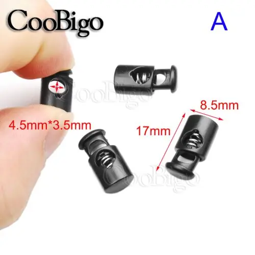 Image de Fermoirs de Cordon Noir - Lot de 10 Pièces