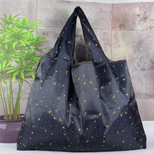 Imagen de Bolsa de Compras Plegable y Reutilizable de Alta Capacidad, Impermeable y Ecológica para Supermercado con Asa de Hombro