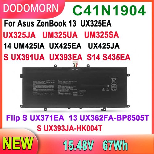 Imagen de DODOMORN-Batería de ordenador portátil C41N1904 para ASUS ZenBook 14, UX425UA, UM425IA, UX425EA, UX425JA, BX325JA, UX325EA, UX325JA, UX363EA, nueva