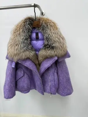 Image de Manteau Fourrure de Renard Luxe - Doudoune Hiver Femme