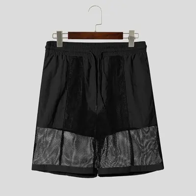 Image de Short Homme Streetwear Maille Transparente 2025