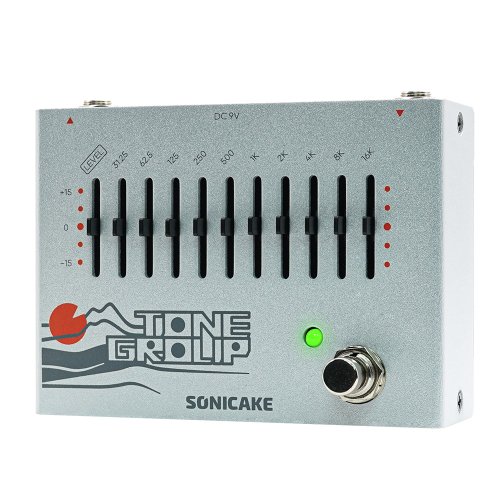 Image of Sonicake Tone Group 10-Band EQ Equalizer Guitar and Bass Effects Pedal QDS-01 – Professional Audio Control for Musicians