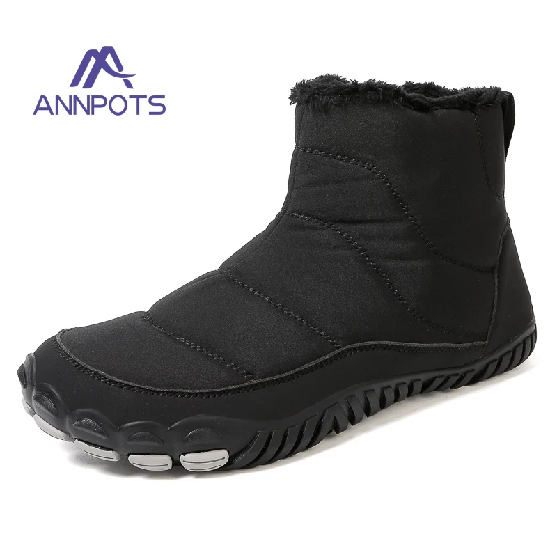 Immagine di Outdoor impermeabile a piedi nudi 2025 stivaletti invernali stivali per donna uomo stivaletti peluch...