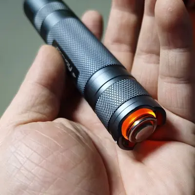 Image de Interrupteur Métallique 16mm pour Lampe de Poche Convoy