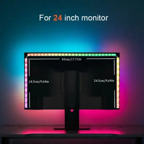 Image de Bande LED RGBIC Synchronisée pour PC - Éclairage Ambiant Intelligent