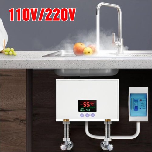 Immagine di Scaldabagno Elettrico Istantaneo con Display LCD e Telecomando